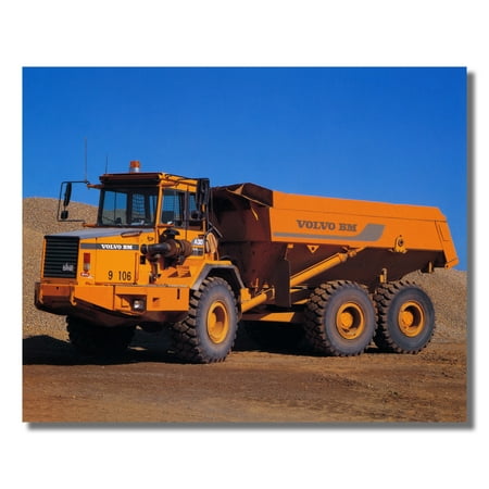 Truck Picture Photo - Volvo BM A30 Heavy Duty Dump Truck Photo Wall Picture 8x10 Art Print