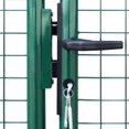thumbnail image 4 of vidaXL Mesh Garden Gate Galvanized Green Outdoor Fence Barrier Multi Sizes, 4 of 13