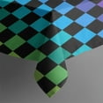 thumbnail image 3 of Rainbow Checkered Pattern Rectangle Tablecloth 60"x84",Waterproof Polyester Rectangle Table Cloth, Wipeable Spillproof Polyester Tablecloth for Dining, Camping, Indoor and Outdoor, 3 of 5