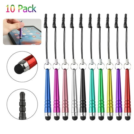 EEEKit 10-Pack Universal Touch Screen Capacitive Stylus Pen for iPhone Xs Max XR 8 Plus, iPad, Android Phone, Samsung Galaxy, Tablet PC, HTC, BlackBerry, All Touch (Best Stylus For Android Phones)
