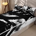 thumbnail image 2 of Erosebridal Black and White Zipper Twin Comforter Sets with Fitted Sheet and 2 Pillowcases, Modern Geometric Zipper Bedding Set, Black Reversible, 2 of 7