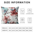 thumbnail image 5 of COMIO  Throw Pillow Cover Blue Flower Watercolor Rose Floral Colorful Maroon Allover Decorative Pillow Case Home Decor Square Pillowcase, 5 of 5
