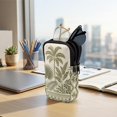 thumbnail image 7 of SEANATIVE Neoprene Double Glasses Case Dual Compartment Eyeglasses Sunglasses Holder for Women Men, Glasses Organizer with Zipper Closure, Eyewear Storage Bag, Tropical Leaf Palm Tree Print, 7 of 7