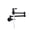 Black, variant on Pot Filler Tap Wall Mounted Foldable Brushed Gold Kitchen Faucet Single Cold Sink Tap Rotate Folding Spout Chrome Brass