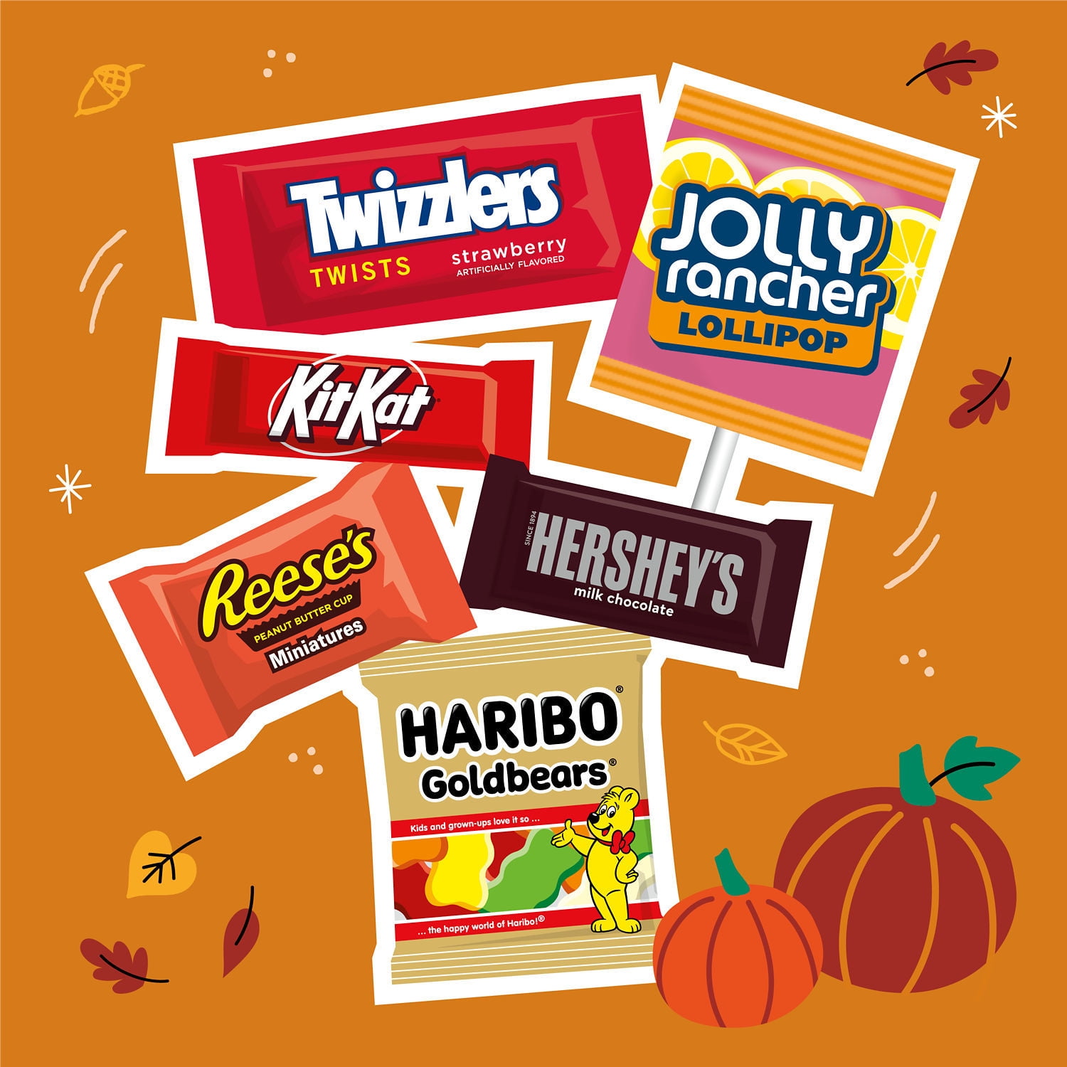 Hershey Miniatures Assorted Flavored Halloween Candy, Bulk Bag 67.49 oz, 220 Pieces