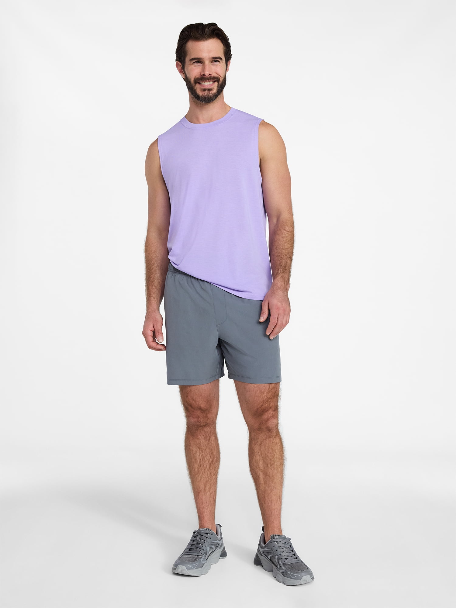 Athletic Works Men's and Men's Big & Tall Tri-Blend Muscle Tee, Sizes XS-4XLT