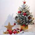 thumbnail image 2 of Twfbrm Christmas Ball Ornaments Christmas Tree Decorations 4cm/1.5in And 6cm/2.4in Gold And Red Color Christmas Ball Combination 40 Set Of Snowflakes, 2 of 6