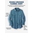thumbnail image 3 of KingSize Men's Big & Tall Signature Solid Flannel Shirt, 3 of 5