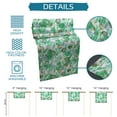 thumbnail image 7 of Table Runner Dresser Scarves 60 Inch Long, Ocean Marine Green Coral Seaweed Linen Dining Table Runners Lavender Brown Color Dot on White Tabletop Scarf for Wedding Holiday Party Kitchen, 7 of 7