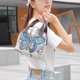 thumbnail image 3 of predolo Bolso de Mano Estilo Étnico Artesanía Tejida Bolso de Mano Pequeño Ligero para Mujeres, Uso Diario, Compras, Paseos, 3 of 9