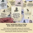 thumbnail image 4 of Tarjetas de afirmación MindMint Daily Stoicism con soporte de madera, 4 of 8
