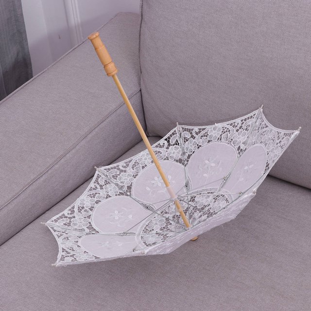 FENGGUIQU Umbrella De Encaje No Impermeable Ideal Para De