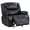 Black, variant on Camila Upholstered Glider Recliner Chair Red