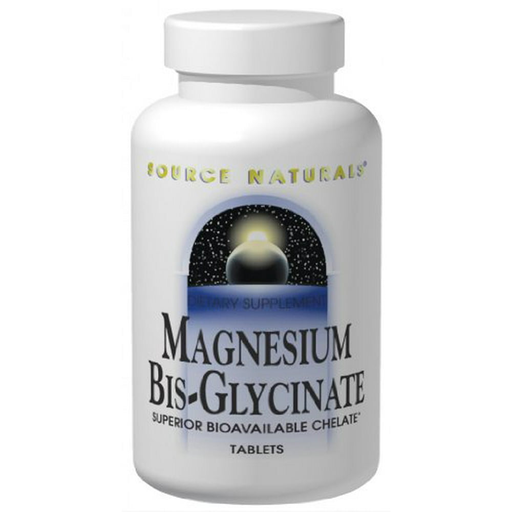 Source Naturals Magnesium BisGlycinate, Superior Bioavailable Chelate