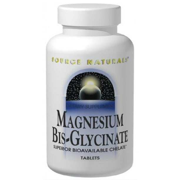 Source Naturals Magnesium BisGlycinate, Superior Bioavailable Chelate