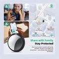 thumbnail image 3 of DIAYUBU 4 Pack Bluetooth Tracker for Apple Find My, iOS Only, Key Wallet Luggage Locator, IP67 Waterproof, Left-Behind Alert, Lost Mode, Replaceable Battery, 3 of 12