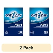 (2 pack) One A Day Men's Multivitamin Tablets, Multivitamins for Men, 100 Count