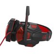 thumbnail image 1 of Graflsoa Red LED Gaming Headset with Mic for PC, Adjustable Volume, 40mm Drivers, USB & 3.5mm Interface, Lightweight ABS Design, 2m Cable, Red/Blue Options, 1 of 6