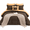 Brown-Full, variant on King Size Beige 7-Piece Bed-in-a-Bag Comforter Set