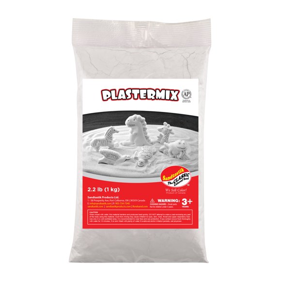 Sandtastik Plastermix Plaster of Paris Compound, Arctic White - 2.2 lb