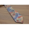 thumbnail image 4 of Yongchuantie 3.15-inch Men's High-quality Retro Grey Blue Abstract Pattern Formal Business Banquet Tie, 4 of 7
