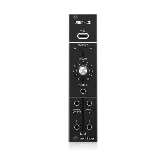 Behringer CU1A Ultra-Low Latency 2x2 USB-C Audio Interface for Eurorack