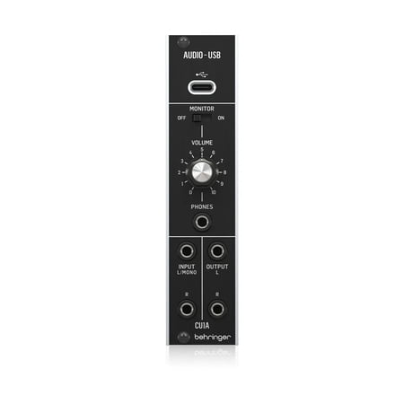 Behringer CU1A Ultra-Low Latency 2x2 USB-C Audio Interface for Eurorack