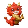 thumbnail image 3 of Statue de Dragon Chinois en Résine, Souvenirs Mignons pour Bibliothèque, Entrée, Déco Maison A, 3 of 8