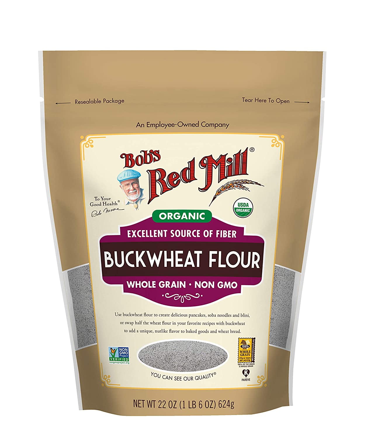 Bobs Red Mill Organic Buckwheat Flour, 22 OZ