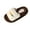Beige, variant on Beige Womens Non Slip Thick Sole Open Toe Slippers Platform Fur Lined Comfortable Casual Fall Winter Slide Sandals For Ladies