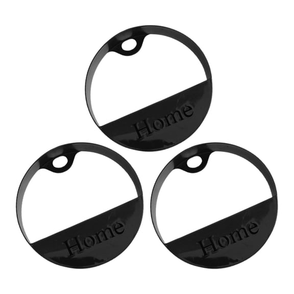 HONMEET 3-Pack Black Plant Wall for Indoor Outdoor Garden Decor, Stylish Home Wall Mounted Containers