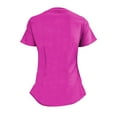 thumbnail image 5 of ACTIVE UNIFORMS Stretch Women's Ultra Soft Modern Fit Mock Wrap Scrub Set (Hot Pink, 3X-Large), 5 of 7