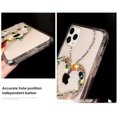 thumbnail image 2 of Compatible with iPhone 14 Clear Case Love Heart Cute Bling Diamond Glitter Rhinestone Sparkle Shiny Bumper Design Soft Silicone Luxury Fashion Protective Transparent Phone Case, 2 of 7