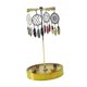 thumbnail image 3 of Candelabro giratorio, vela de pilar giratoria, decoración con bandeja, regalo ideal, centro de mesa para la mesa de comedor de familiares y amigos Decoración de aro con atrapasueños, 3 of 9