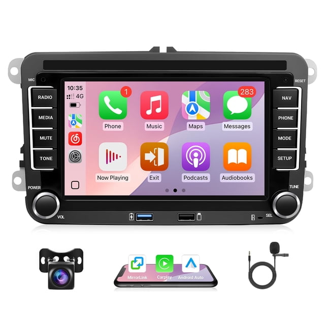 Radio de coche Leadfan para VW Passat Tiguan Jetta Beetle Caddy Golf