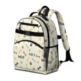 thumbnail image 2 of Dog Paw Print and Bones with Woof Cute School Backpack Bag for School with Padded Back and Adjustable Shoulder Straps 15.25"x11.5"x5.25", 2 of 5