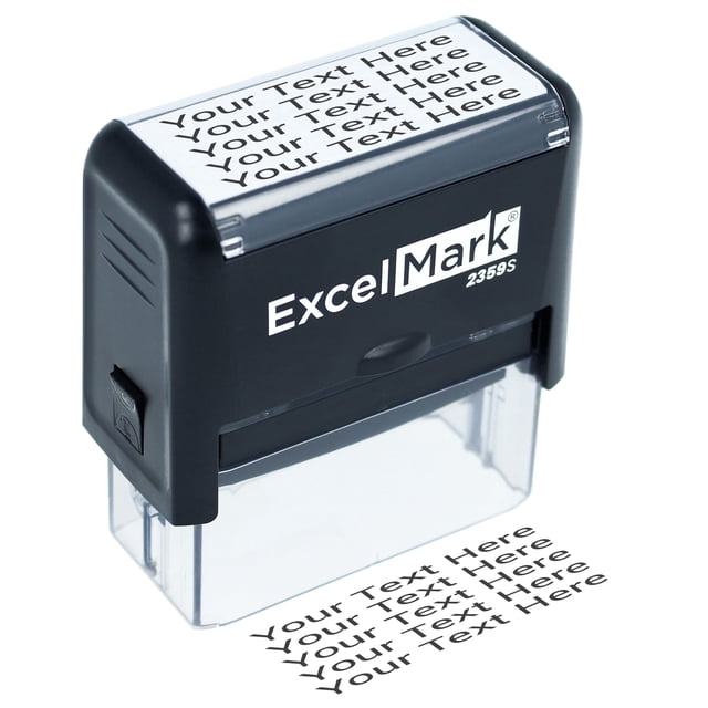 Sello de goma personalizado ExcelMark grande autoentintable