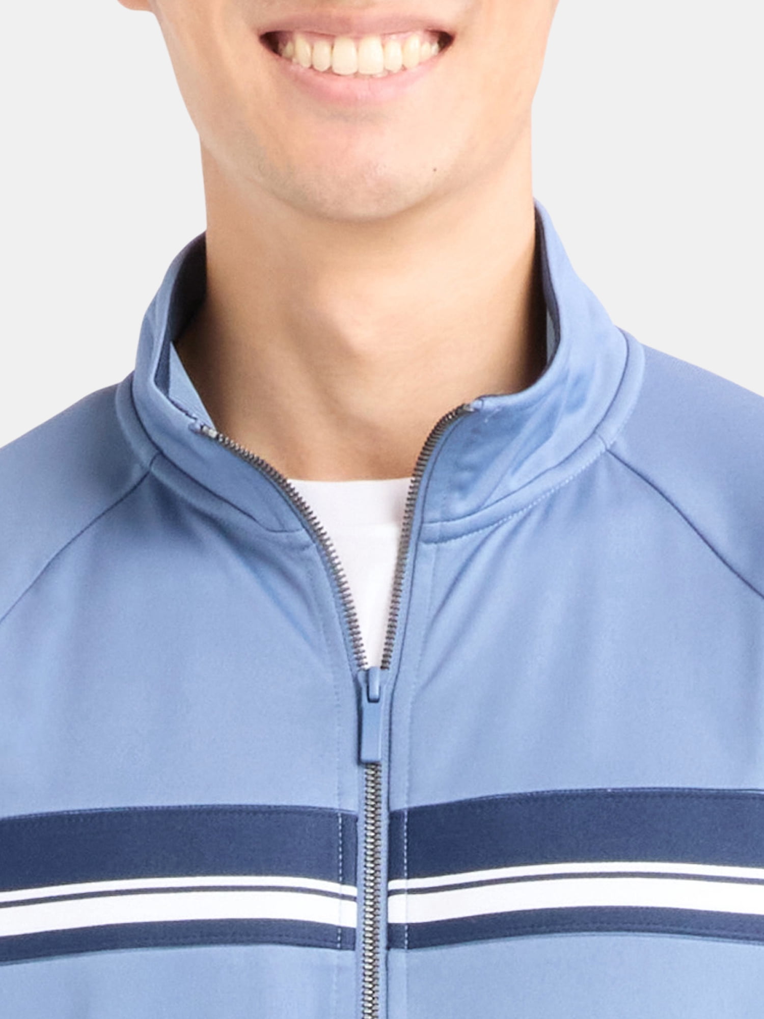 Athletic Works Men's and Big Men's Tricot Track Jacket, Sizes S-3XL