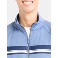 thumbnail image 3 of Athletic Works Men's and Big Men's Tricot Track Jacket, Sizes S-3XL, 3 of 4