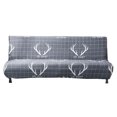 thumbnail image 1 of CAROOTU Futon Sofa Slipcover Elastic Armless Sofa Cover Furniture Protector for Sofa Bed, 1 of 5