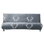CAROOTU Futon Sofa Slipcover Elastic Armless Sofa Cover Furniture Protector for Sofa Bed