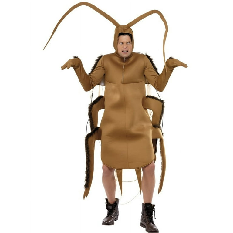 Cockroach Costume Adult Brown One Size Bodysuit Cockroach Costume Adult Brown One Size Bodysuit