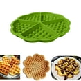 thumbnail image 4 of Lick Mat for Dogs and Cats Premium Silicone Pet Licking Mats with Suction Cups Anxiety Relief Dental Health and Slow Feeding Durable and Easy to Clean - 5 even waffle green, 4 of 5