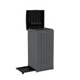 thumbnail image 4 of Suncast 36 Gallon Trash Hideaway – Outdoor Resin Storage for Patio/Deck, Peppercorn, 4 of 7