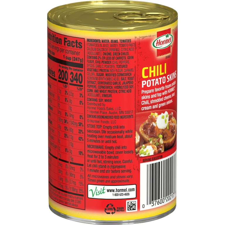 Hormel Vegetarian With Beans Chili 15 Oz