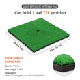 thumbnail image 1 of 5 Styles Mini Practice Durable PP Grass Pad Backyard Exercise New Golf Hitting Mat Indoor Outdoor Golf Training Aids Drop Ship Short Grass, 1 of 5
