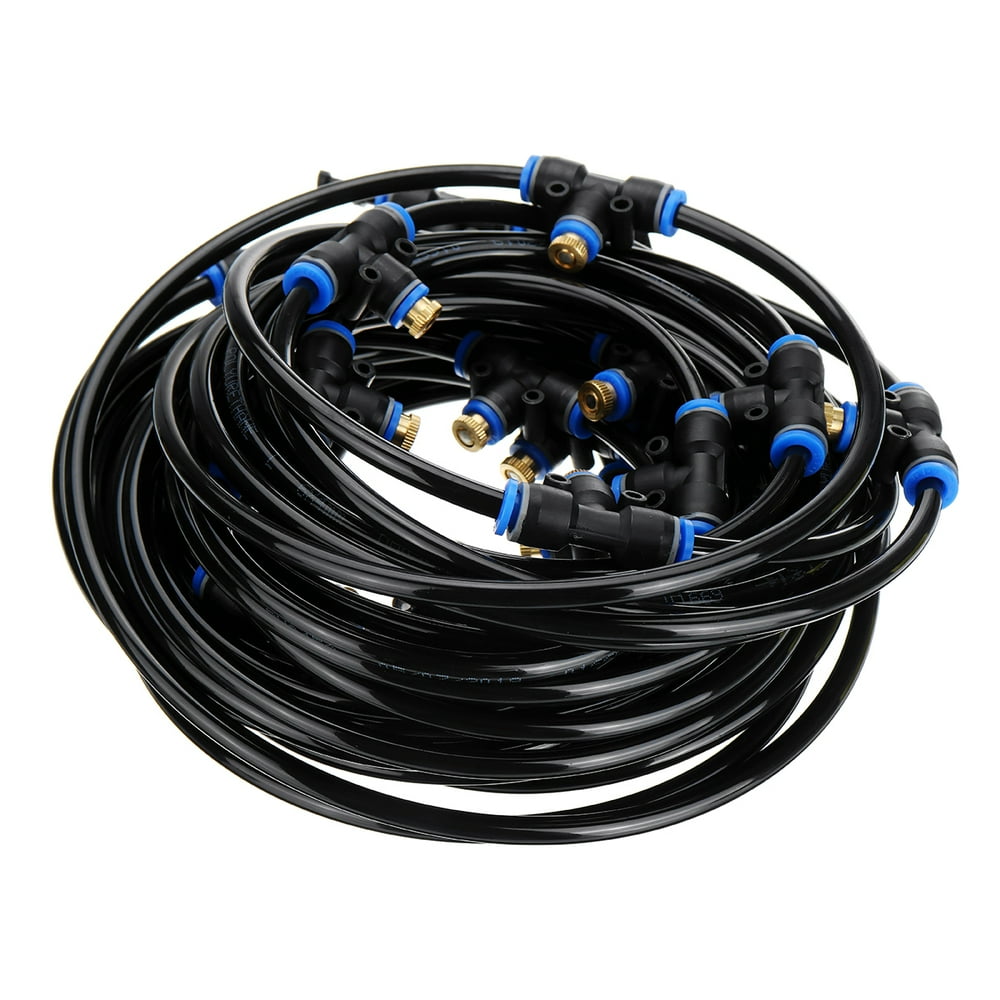 33Ft DIY Plant Garden Hose Watering Kit, Misting Cooling System Drip