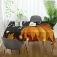 thumbnail image 6 of SKYSONIC Thanksgiving Pumpkin Tablecloth Waterproof Washable Polyester Square Table Cover Durable Tablecloth for Kitchen Dining Table Party Decor (60 X 90 Inch), 6 of 7