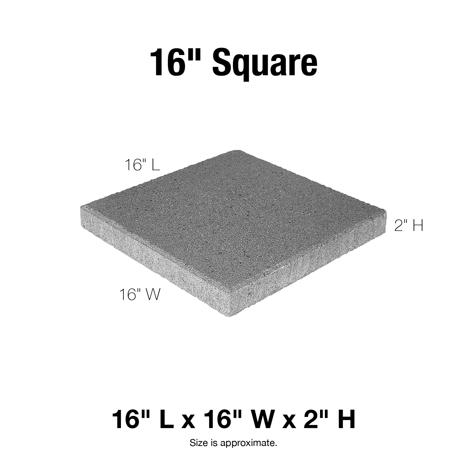 Pavestone 16 Square Red Concrete Stepping Stone Walmart Com