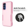 thumbnail image 4 of Samsung Galaxy A15 5G Case with Tempered Glass Screen Protector, Tekcoo Heavy Duty Rugged Shockproof Full Body Protective 2-IN-1 Phone Case Cover for Galaxy A15 5G, Pink, 4 of 9